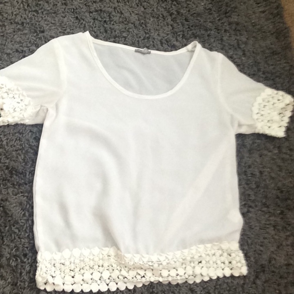 White shirt, Charlotte Russe, XS in women’s
